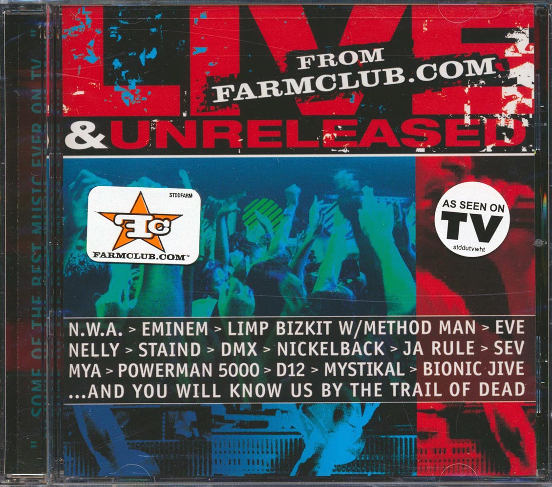 NWA, Eminem, Nelly, DMX, Etc. - Live & Unreleased From Farmclub.com (marked/ltd stock) Music CD