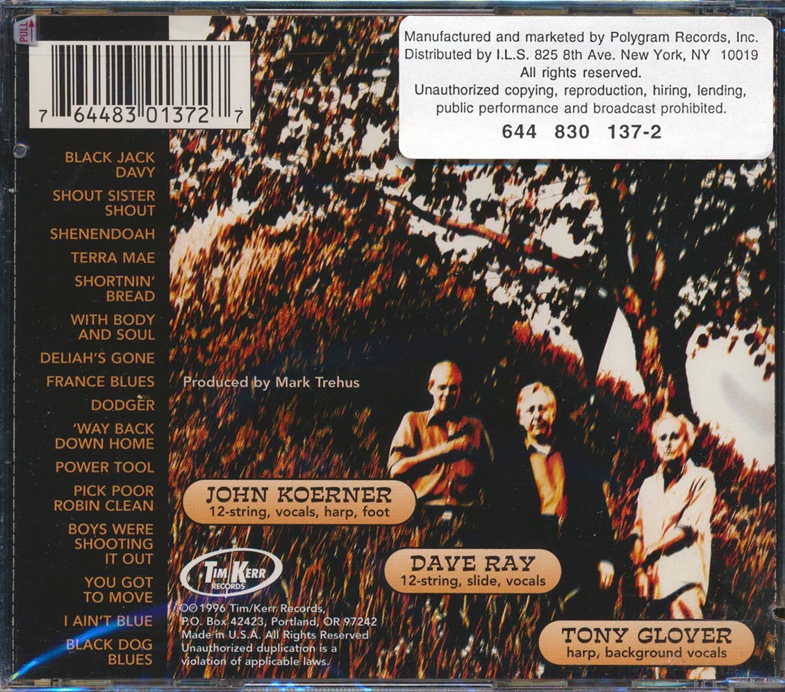 Koerner Ray & Glover - One Foot In The Groove (marked/ltd stock) Music CD