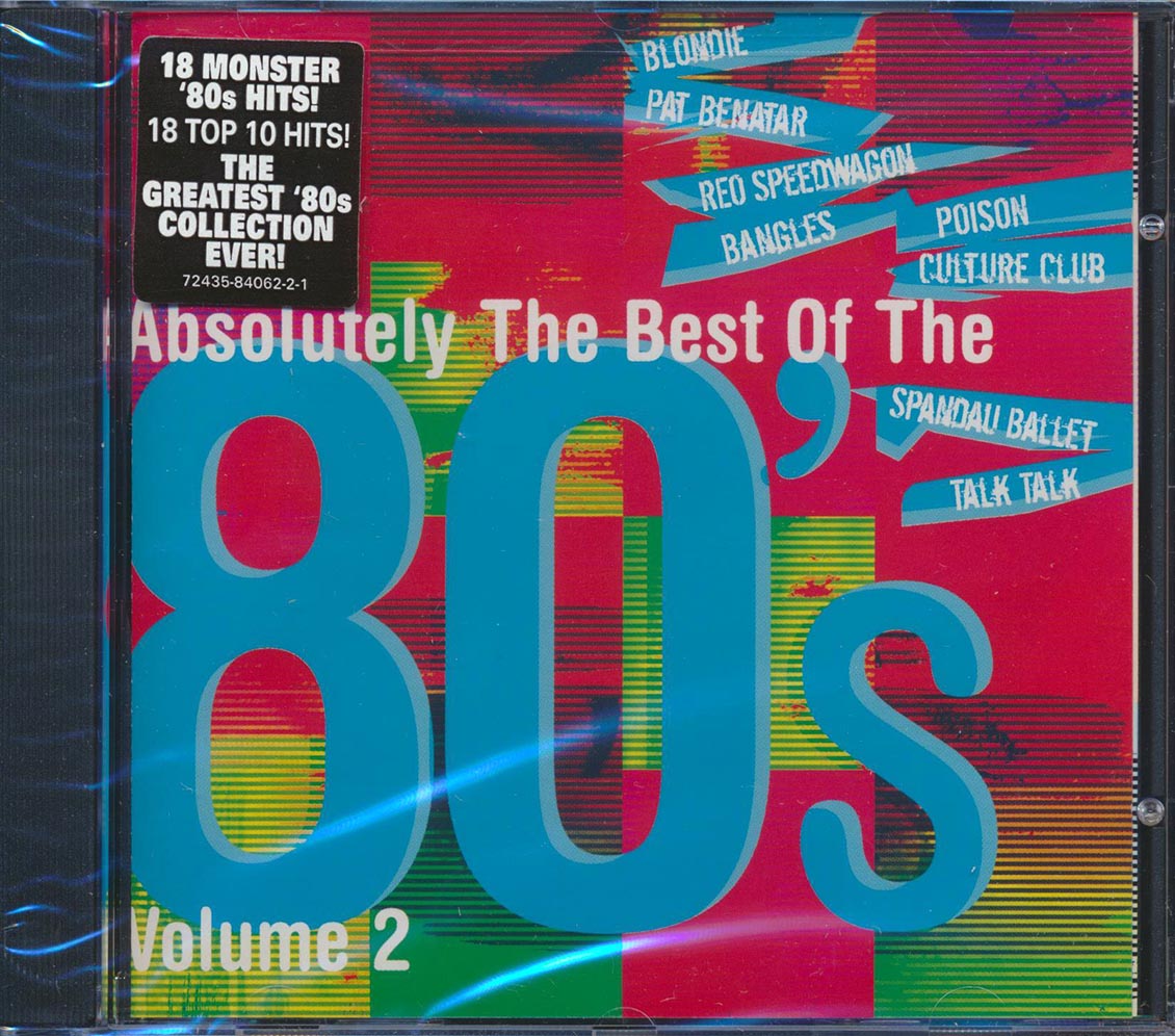 Blondie, Stray Cats, The Bangles, REO Speedwagon, Etc. - Absolutely The Best Of The 80s Volume 2 (marked/ltd stock) Music CD