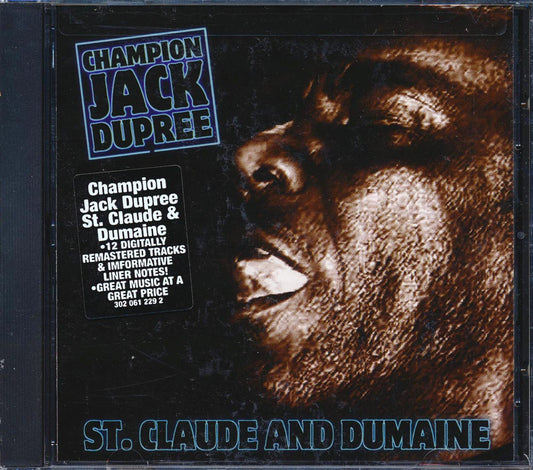 Champion Jack Dupree St Claude And Dumaine marked/ltd stock remastered Music CD
