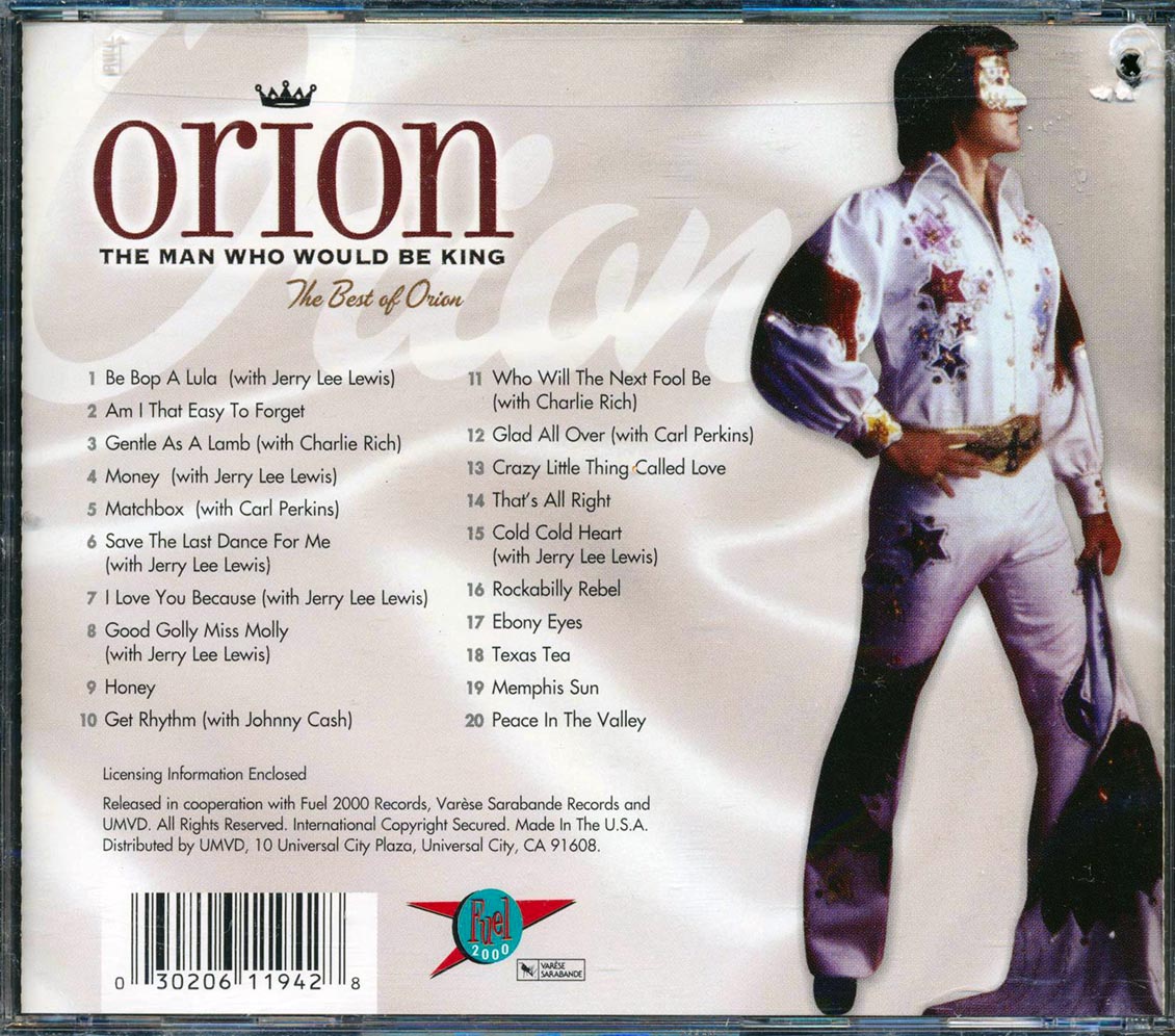 Orion - The Man Who Would Be King: The Best Of Orion (20 tracks) (incl. large booklet) (marked/ltd stock) (remastered) Music CD