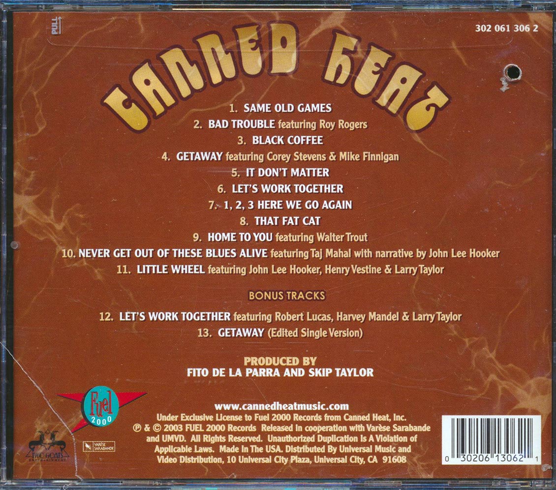 Canned Heat Friends In The Can marked/ltd stock Music CD