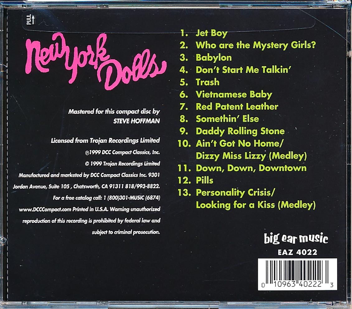 New York Dolls - The Glamorous Life: Live (marked/ltd stock) Music CD