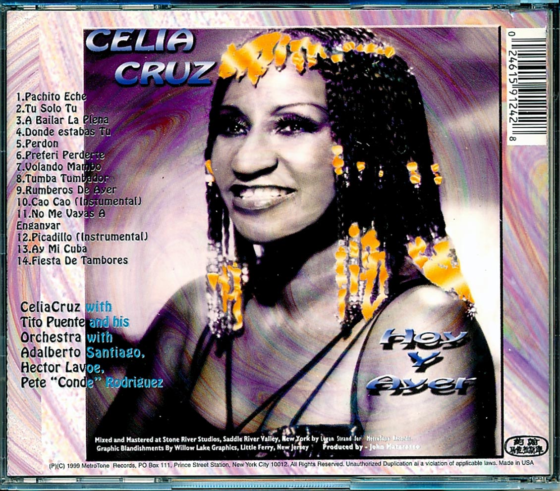 Celia Cruz - Hoy Y Ayer Music CD