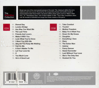 Bread - The Definitive Collection (30 tracks) (2xCD) (marked/ltd stock) (remastered) Music CD