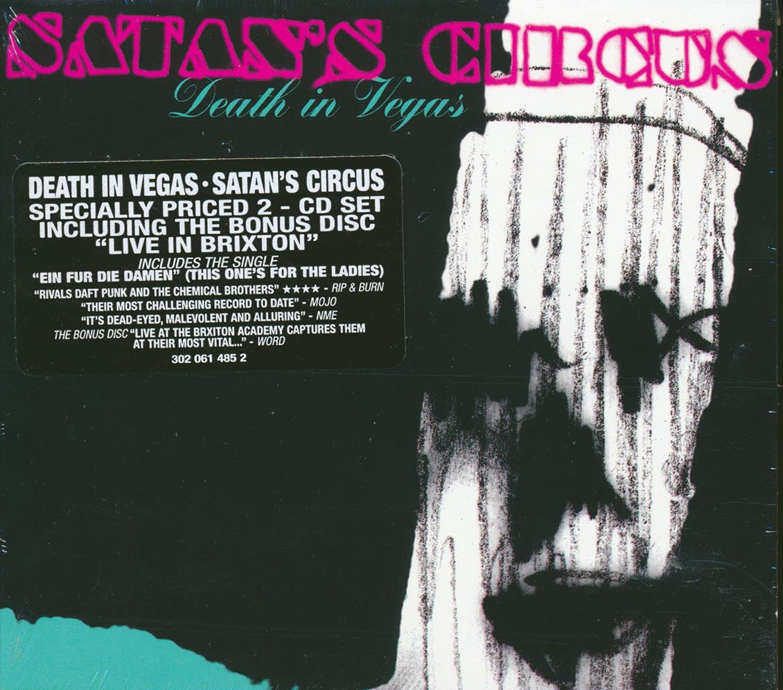 Death In Vegas Satan's Circus 23 tracks 2xCD marked/ltd stock deluxe 3 fold digipak Music CD