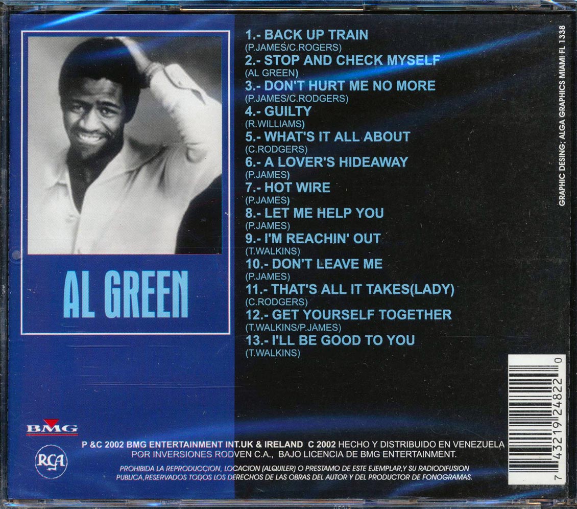 Al Green - Grandes Exitos Music CD