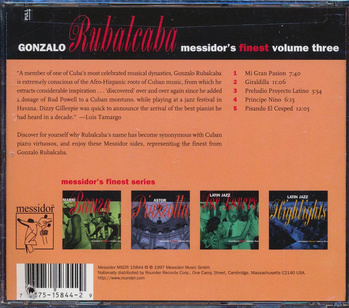 Gonzalo Rubalcaba - Messidor's Finest: Volume 3 (marked/ltd stock) Music CD