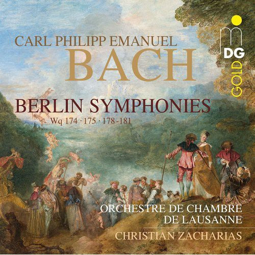 the album cover for C Bach PE / Chmaber Orchestra Of Lausanne - Berlin Symphonies