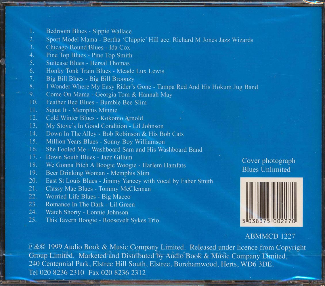 Big Boy Broonzy, Sonny Boy Williamson, Memphis Minnie, Etc. - Chicago Urban Blues (25 tracks) Music CD