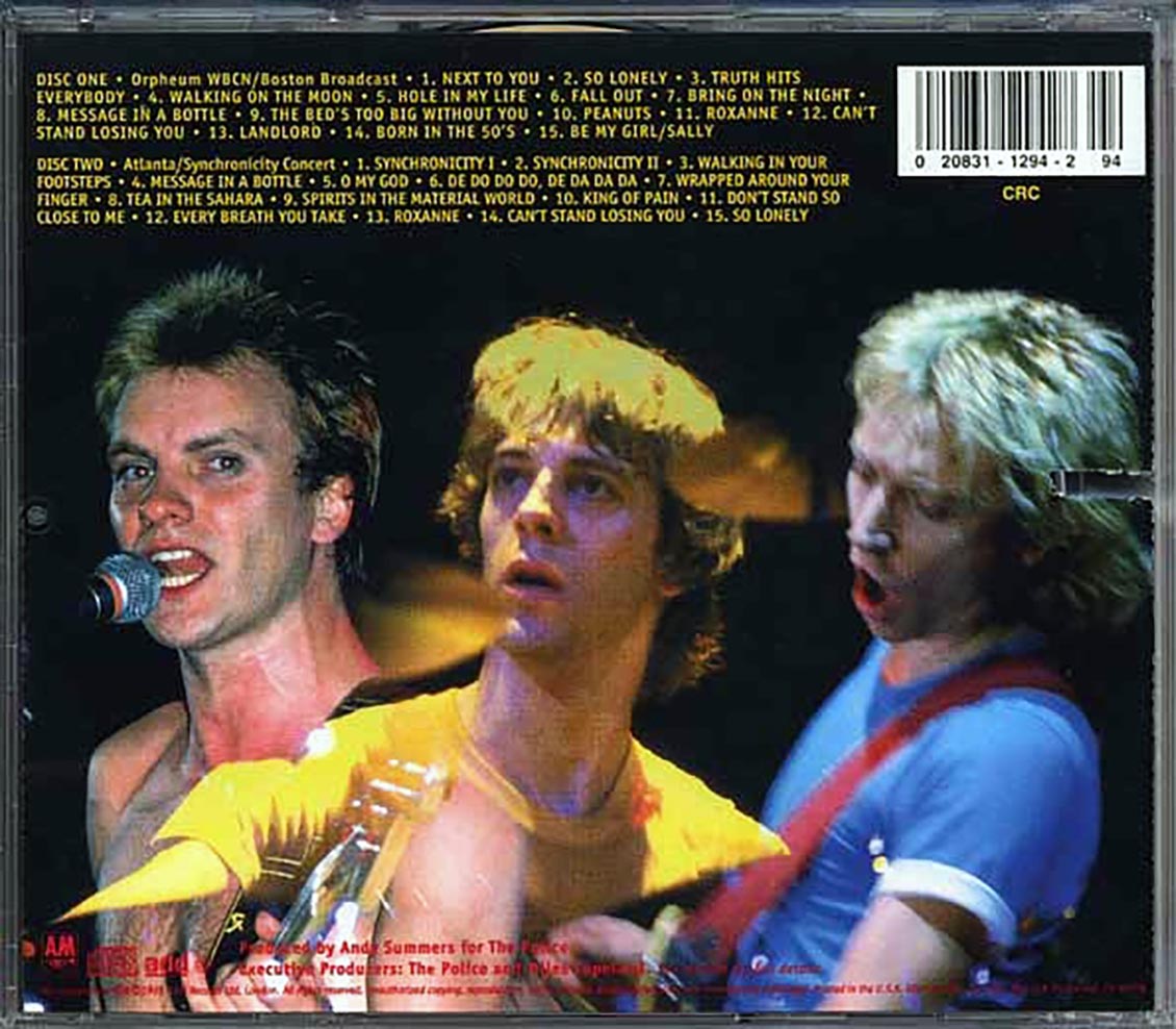 The Police Live! marked/ltd stock Music CD