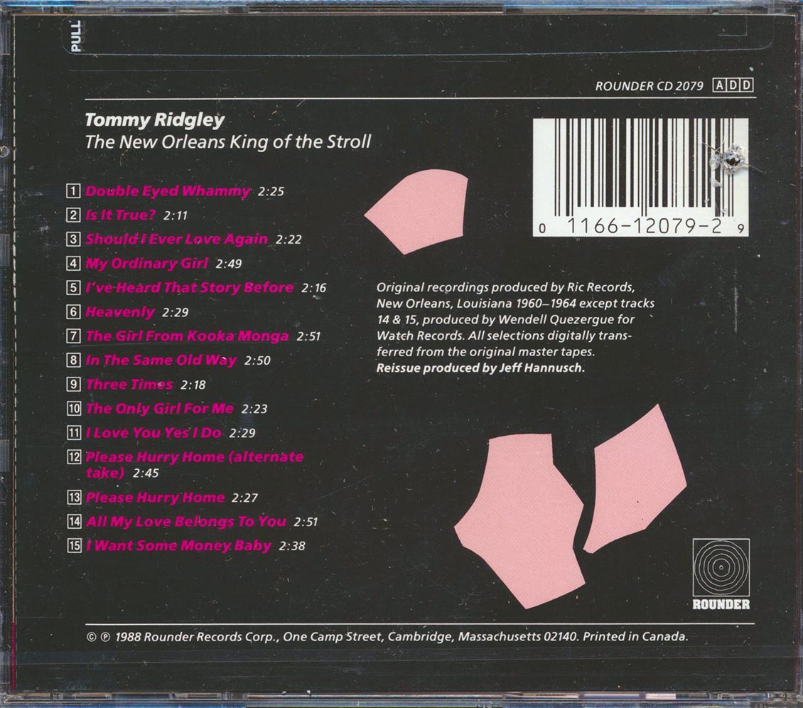 Tommy Ridgley - The New Orleans King Of The Stroll (incl. large booklet) (marked/ltd stock) Music CD