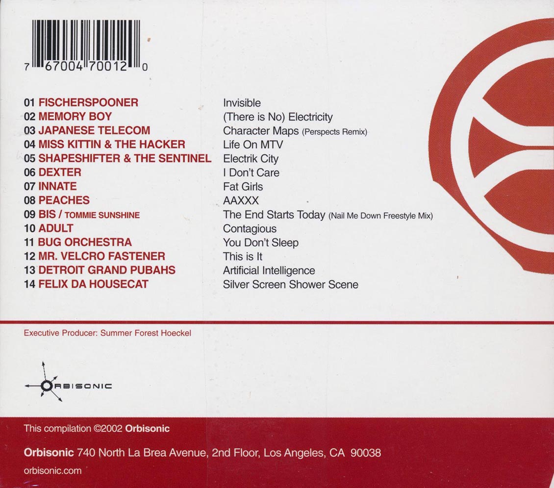Felix Da Housecat, Innate, Memory Boy, Fisherspooner, Etc. - Defining Tech Music CD