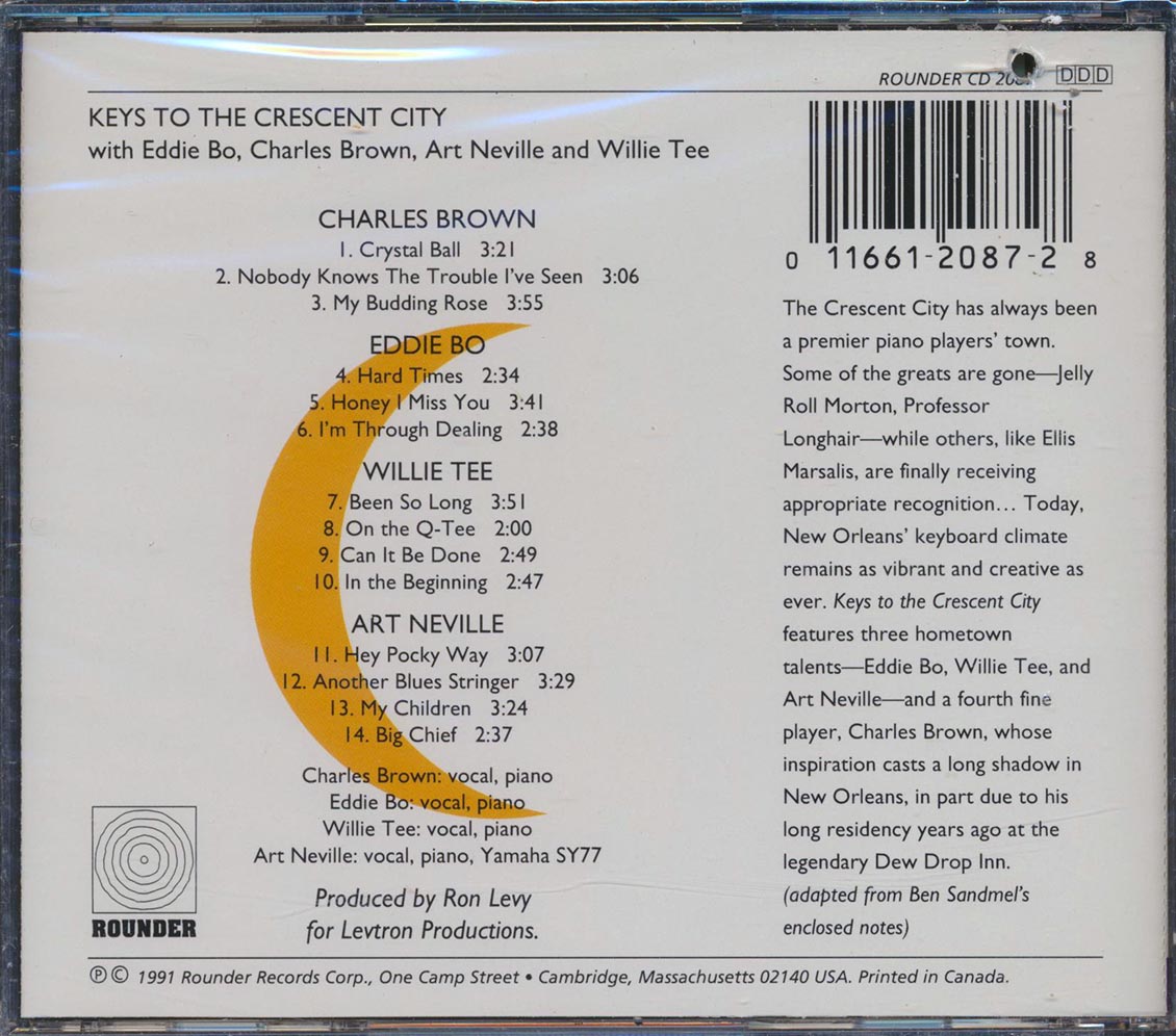 Eddie Bo, Charles Brown, Art Neville, Etc. - Keys To The Crescent City (marked/ltd stock) Music CD
