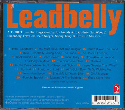 Leadbelly - A Tribute (22 tracks) Music CD