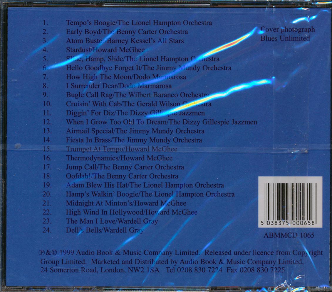 Dizzy Gillespie, The Lionel Hampton Orchestra, Wardell Gray, Etc. - California Boppers (24 tracks) Music CD