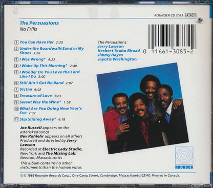 The Persuasions - No Frills (marked/ltd stock) Music CD