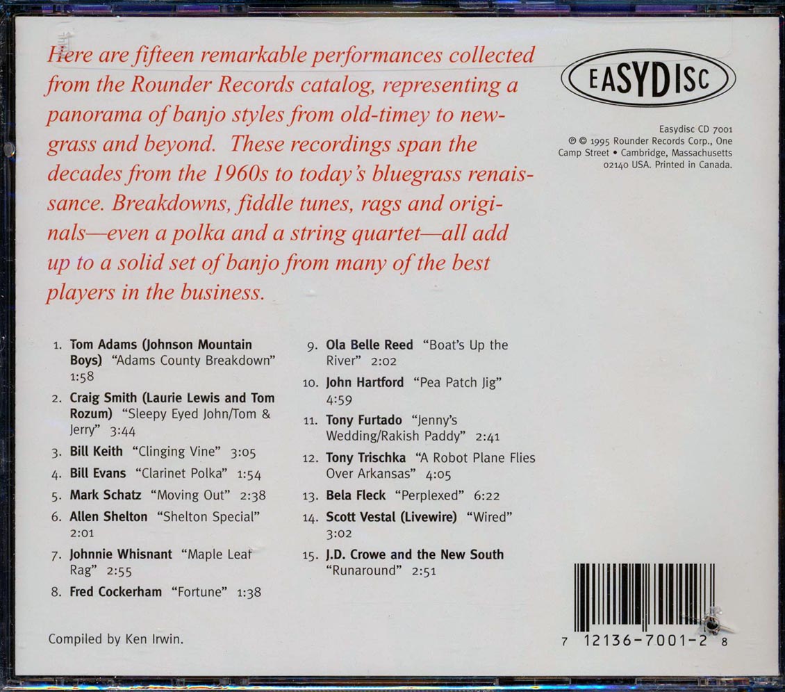 Various Blue Ribbon Banjo marked/ltd stock Music CD