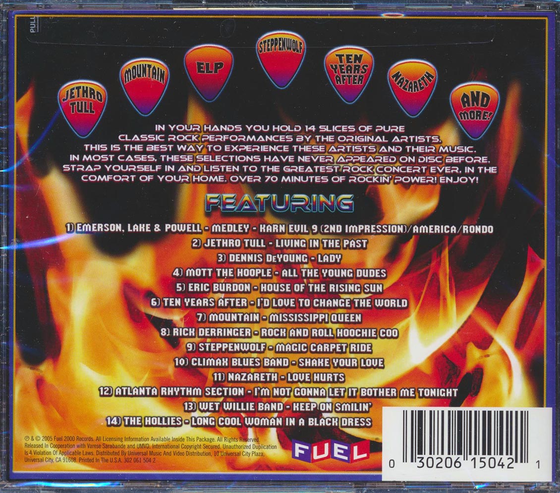 Jethro Tull Mountain Steppenwolf Etc Classic Rock Hits Live marked/ltd stock Music CD