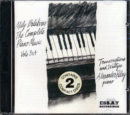 Mily Balakirev - The Complete Piano Music Volumes 3 & 4 (21 tracks) (2xCD) (incl. large booklet) Music CD
