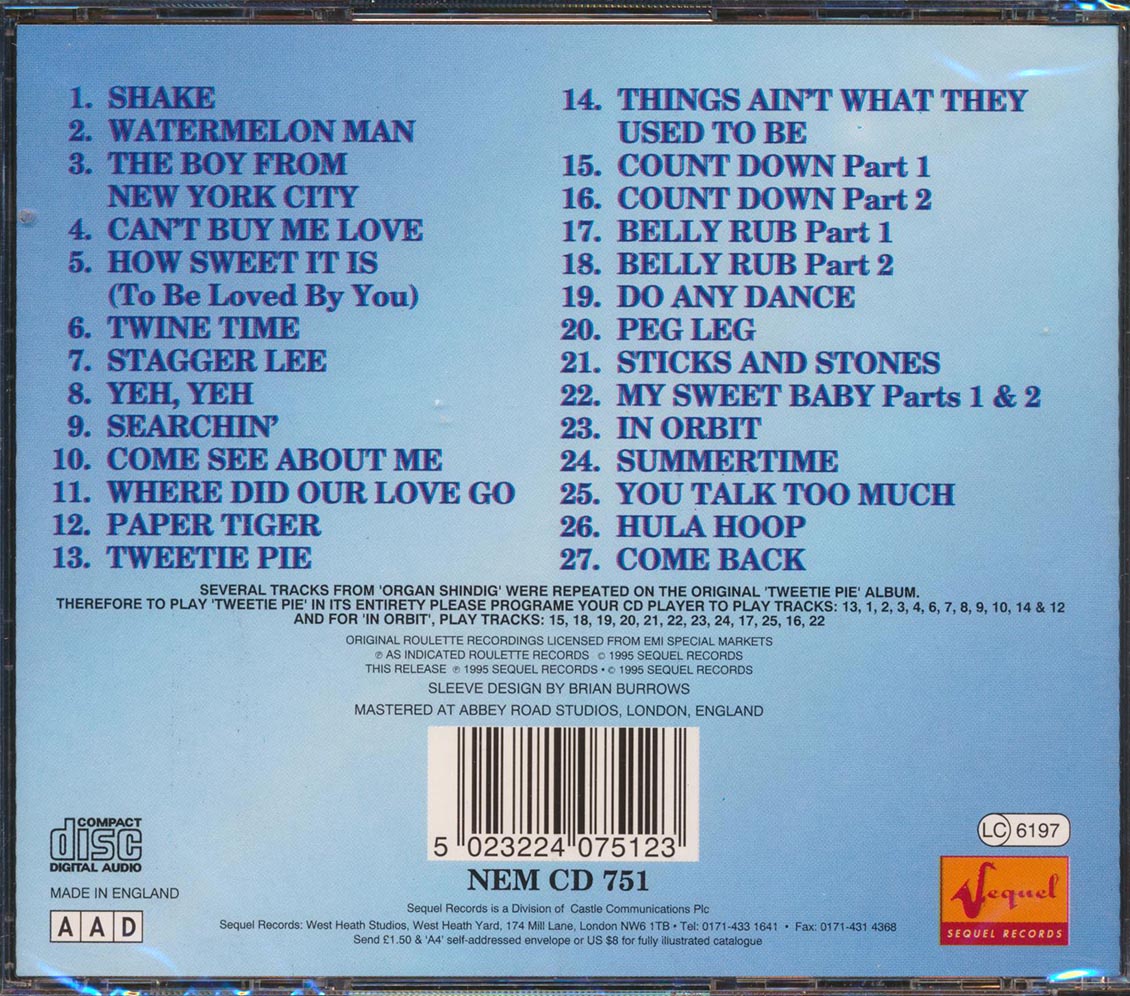 Dave Baby Cortez - 3 Original Albums Music CD