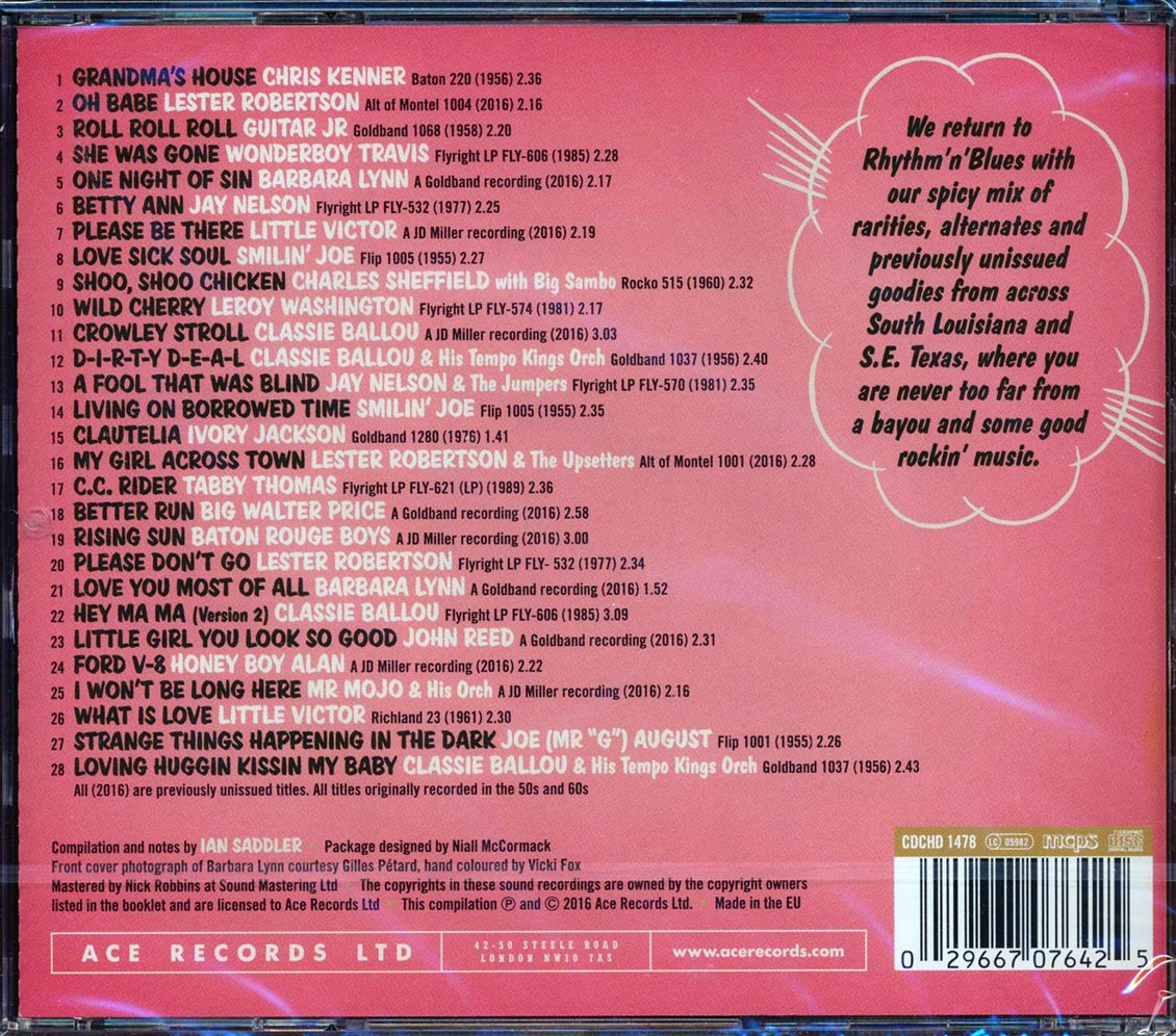 Various - Rhythm 'N' Bluesin' By The Bayou: Nights Of Sin, Dirty Deals And Love Sick Souls (incl. large booklet) Music CD