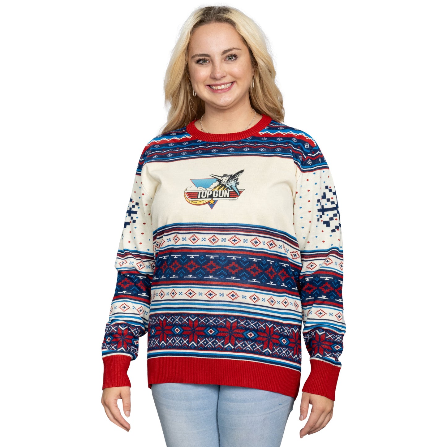 Top Gun Fighter Jet Christmas Sweater