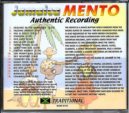 Various - Jamaica Mento Authentic Recording Music CD