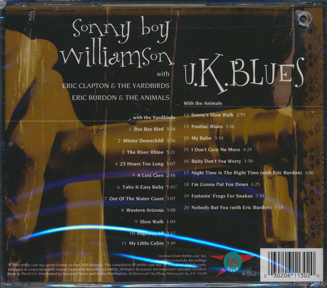 Sonny Boy Williamson, Eric Clapton & The Yardbirds - UK Blues (marked/ltd stock) (remastered) Music CD