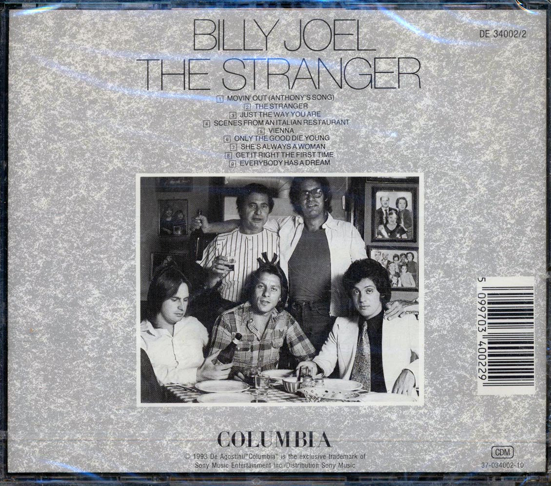 Billy Joel - The Stranger Music CD