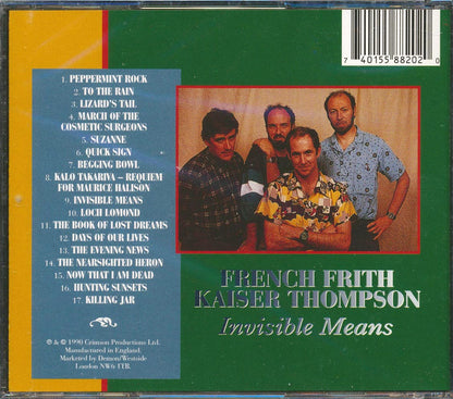 French Frith Kaiser Thompson - Invisible Means Music CD