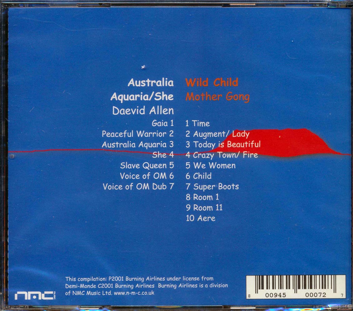 Daevid Allen, Mother Gong - Australia Aquaria: She + Wild Child (2xCD) Music CD