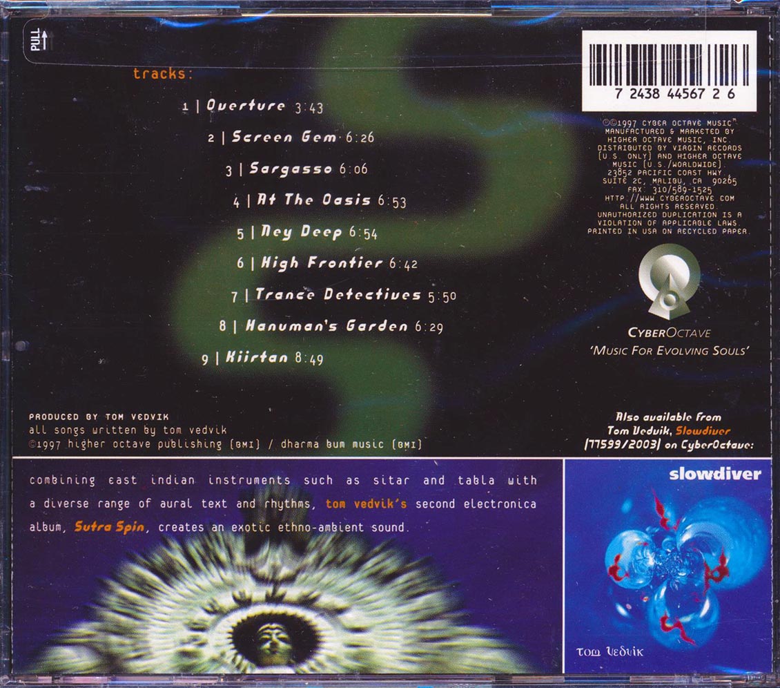 Tom Vedvik - Sutra Spin Music CD