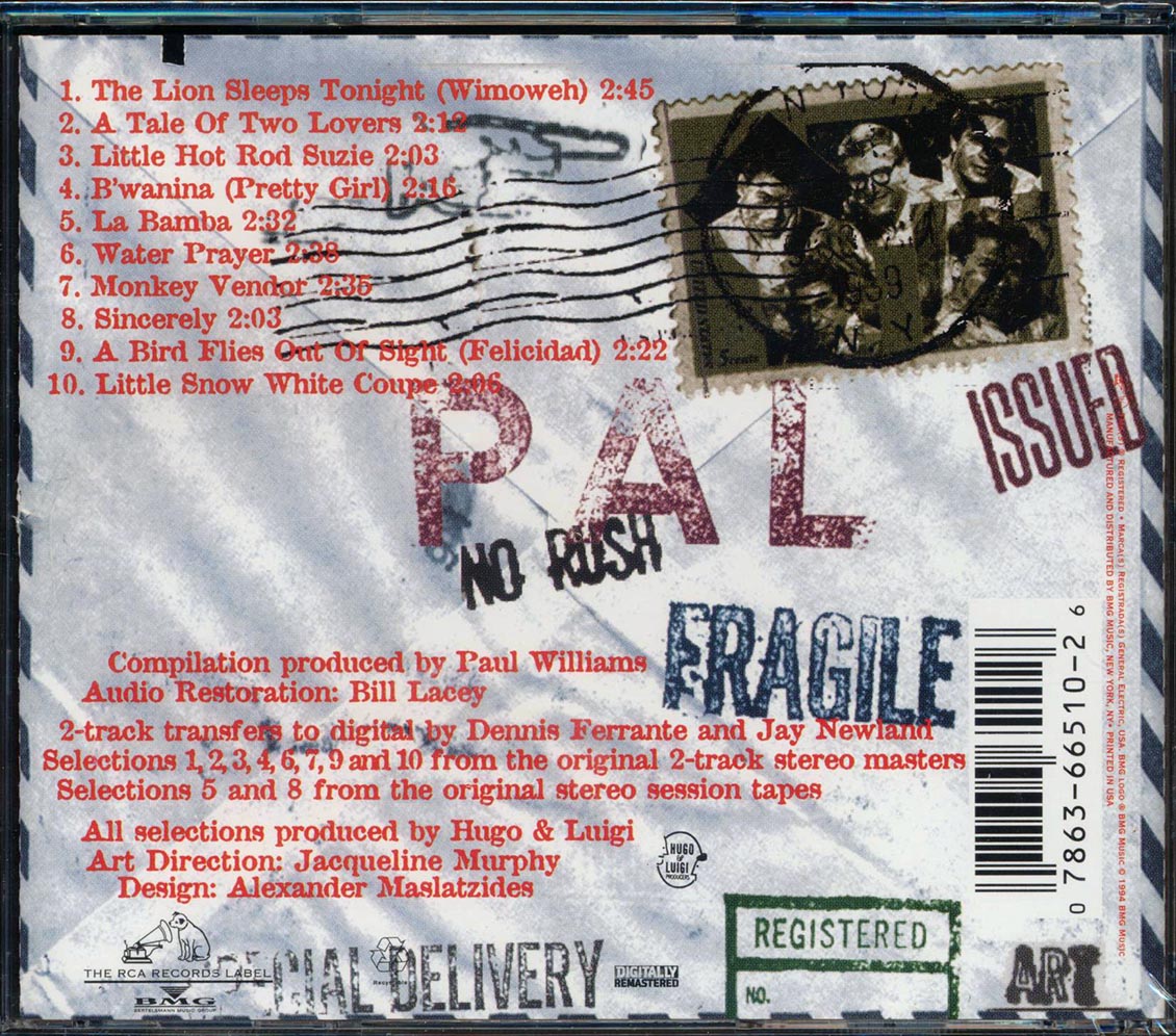 The Tokens The Lion Sleeps Tonight marked/ltd stock Music CD