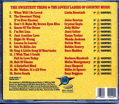 Linda Ronstadt, Wanda Jackson, Juice Newtown, Dottie West, Etc. - The Sweetest Thing: The Lovely Ladies Of Country (marked/ltd stock) Music CD
