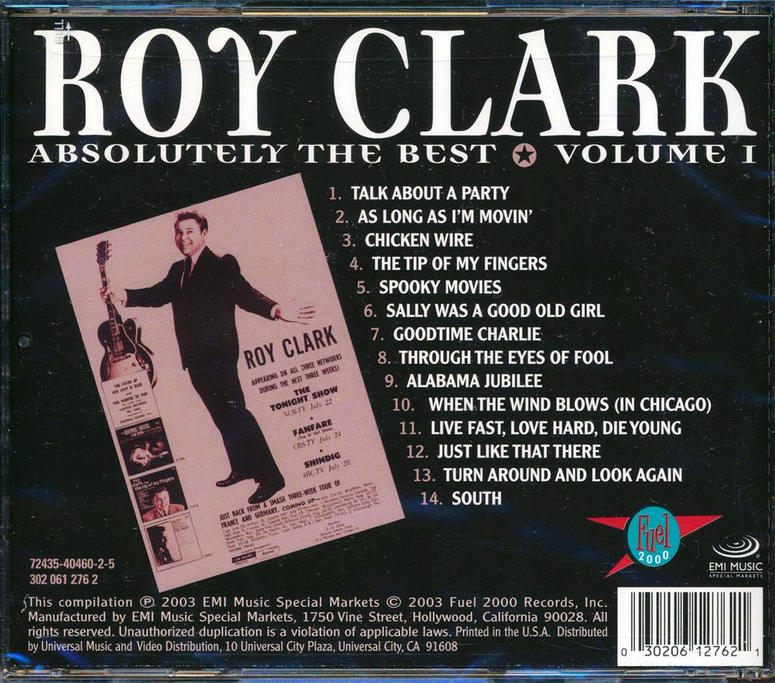 Roy Clark - Absolutely The Best Volume 1 Music CD