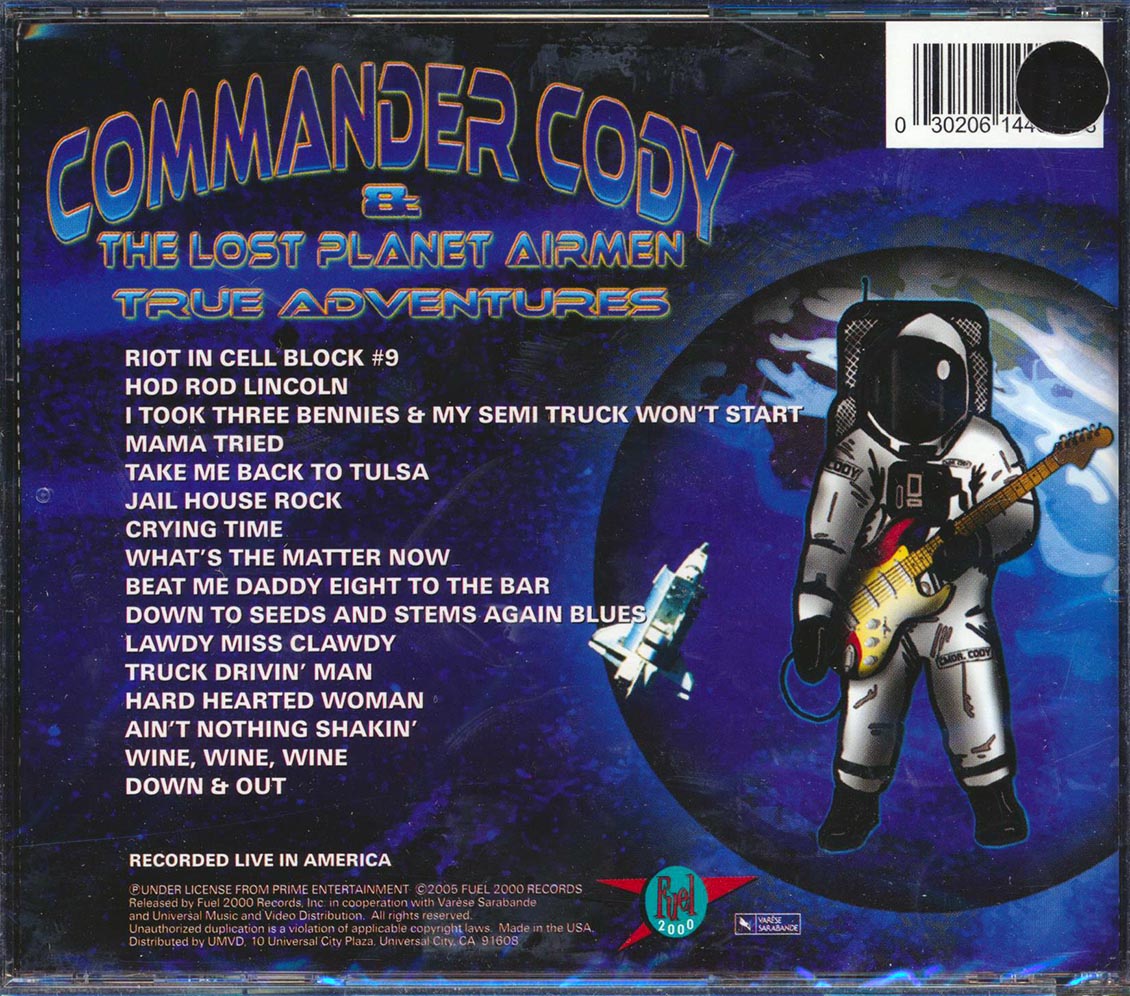 Commander Cody & The Lost Planet Airmen - True Adventures (marked/ltd stock) Music CD