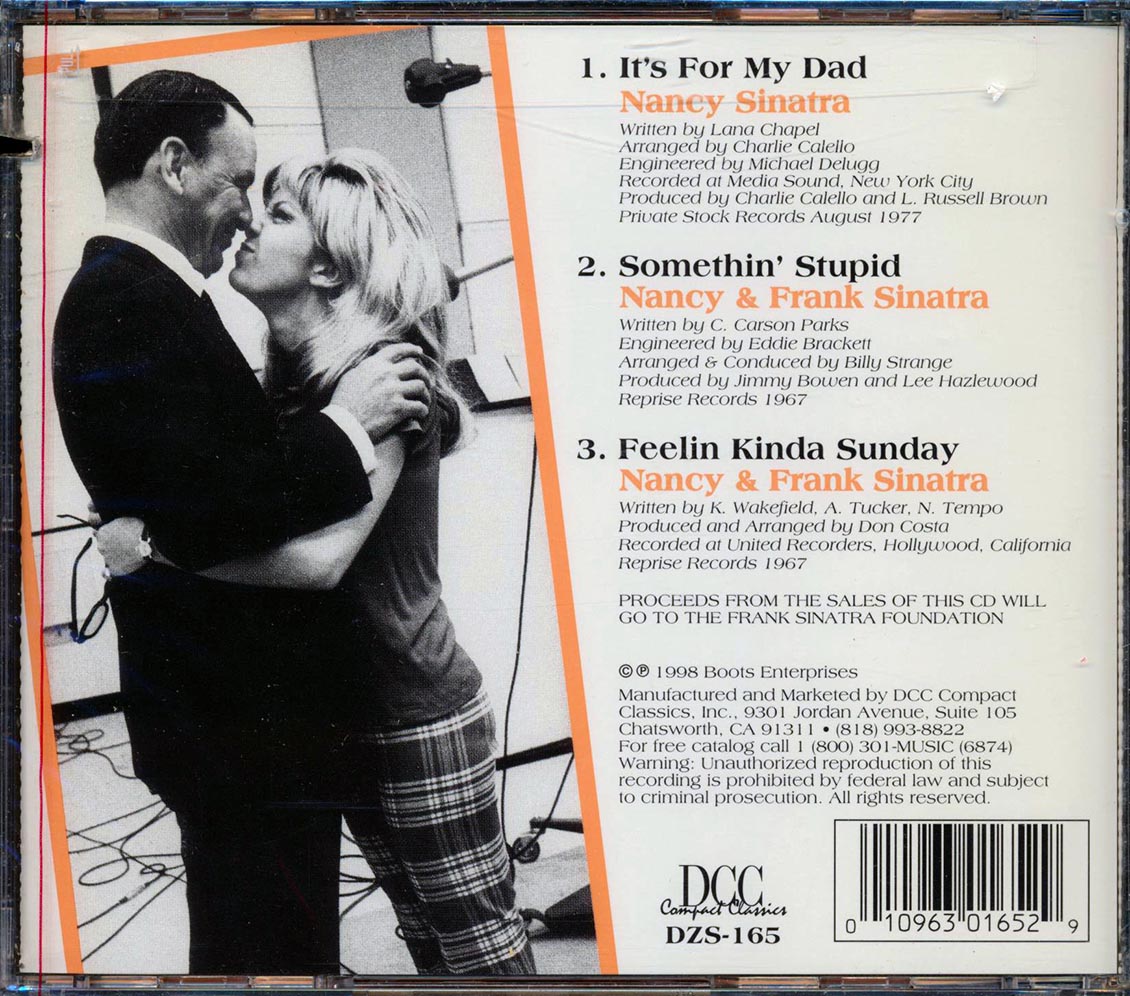 Nancy Sinatra Frank Sinatra For My Dad marked/ltd stock Music CD