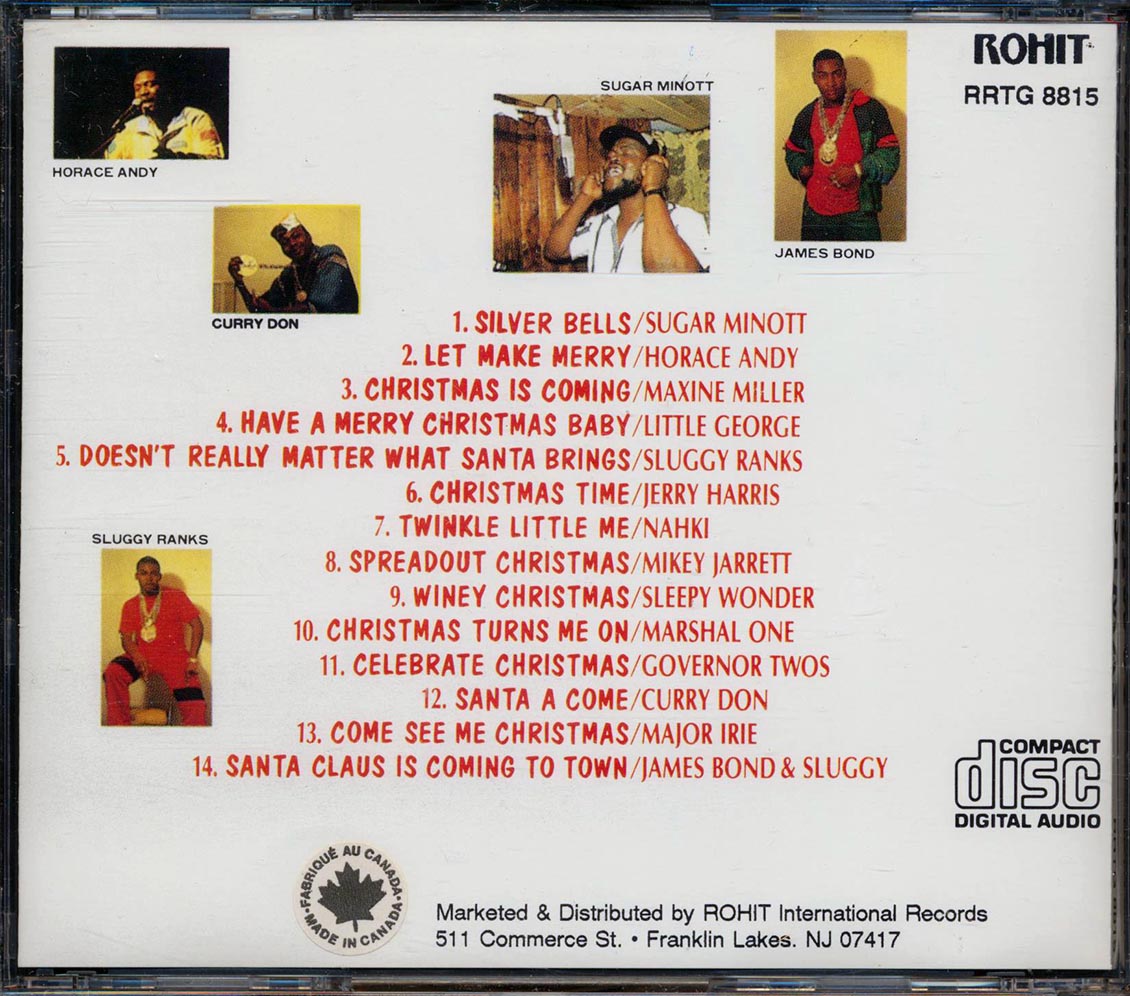 Horace Andy, Sugar Minott, Sluggy, James Bond, Etc. - Reggae Dancehall Christmas Music CD
