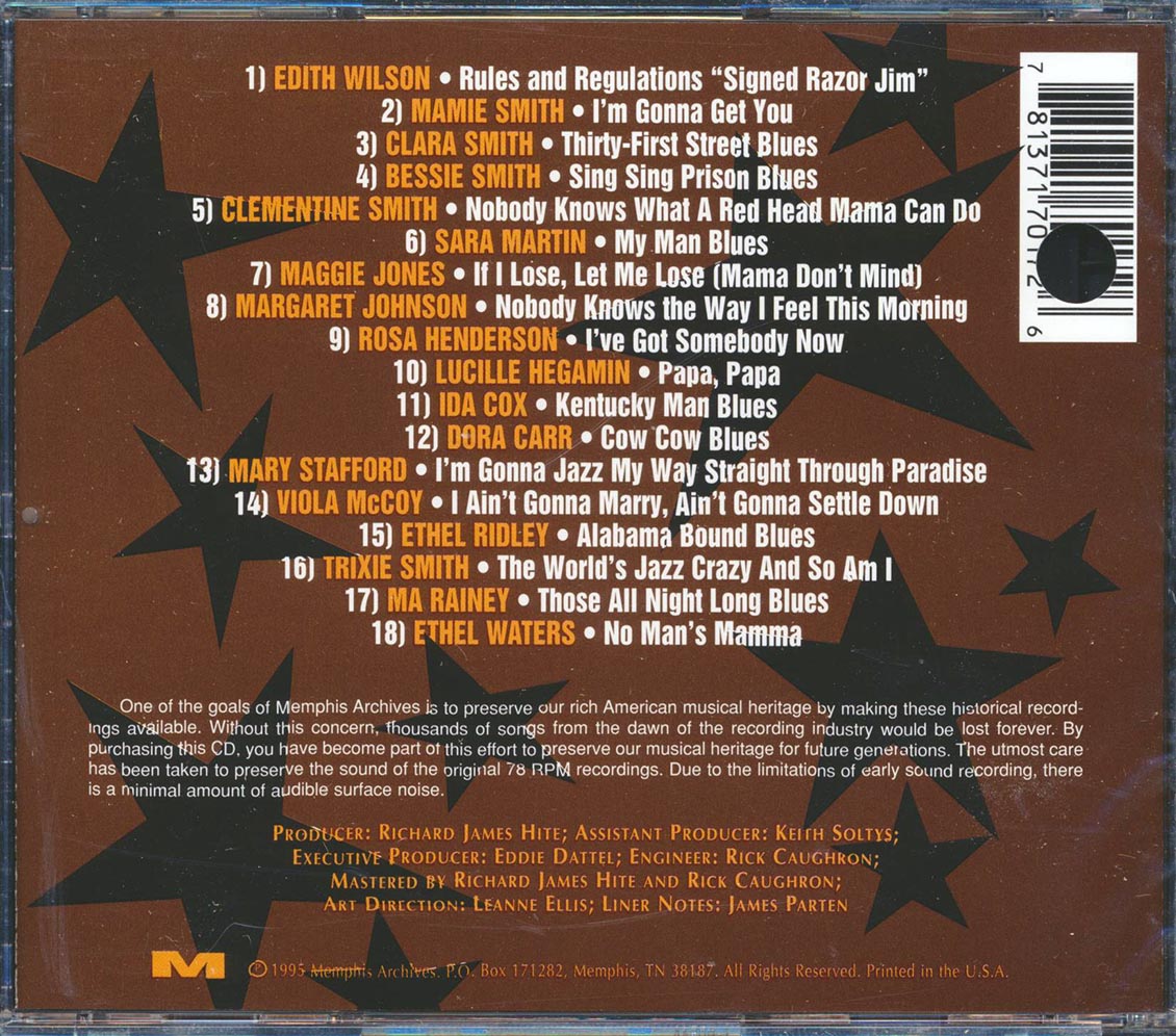 Various - Blue Ladies: Classic Blues Performances 1922-1925 (marked/ltd stock) Music CD