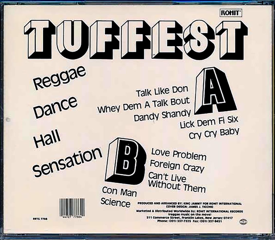 Tuffest - Reggae Dance Hall Sensation Music CD