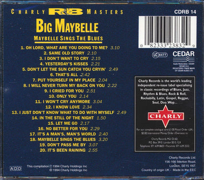 Big Maybelle - Maybelle Sings The Blues Music CD