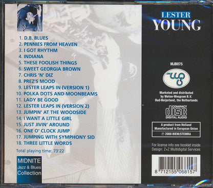 Lester Young - One O'Clock Jump Music CD