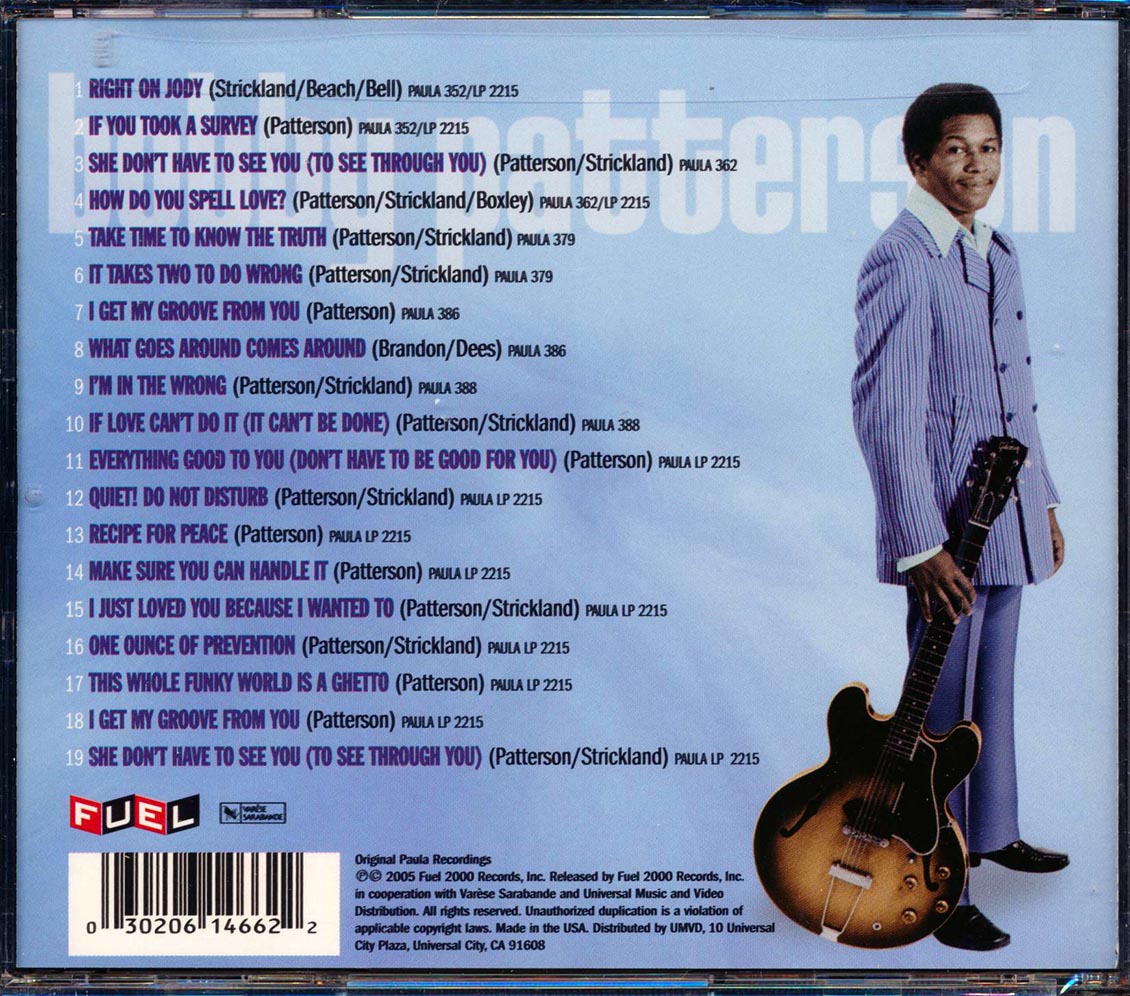 Bobby Patterson Soul Of The Man Music CD
