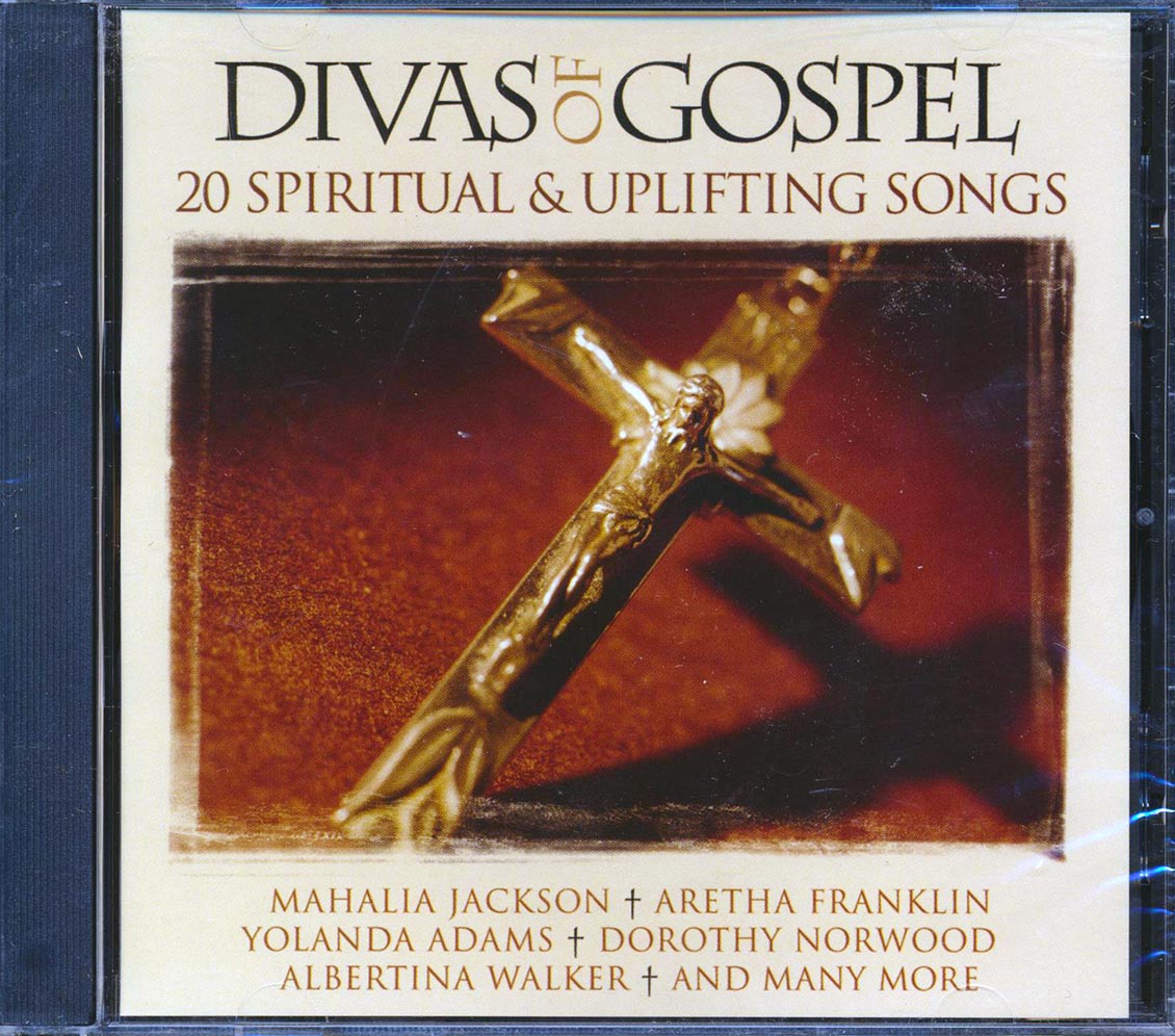 Aretha Franklin Mahalia Jackson Yolanda Adams Etc Divas Of Gospel 18 Spiritual & Uplifting Songs marked/ltd stock Music CD
