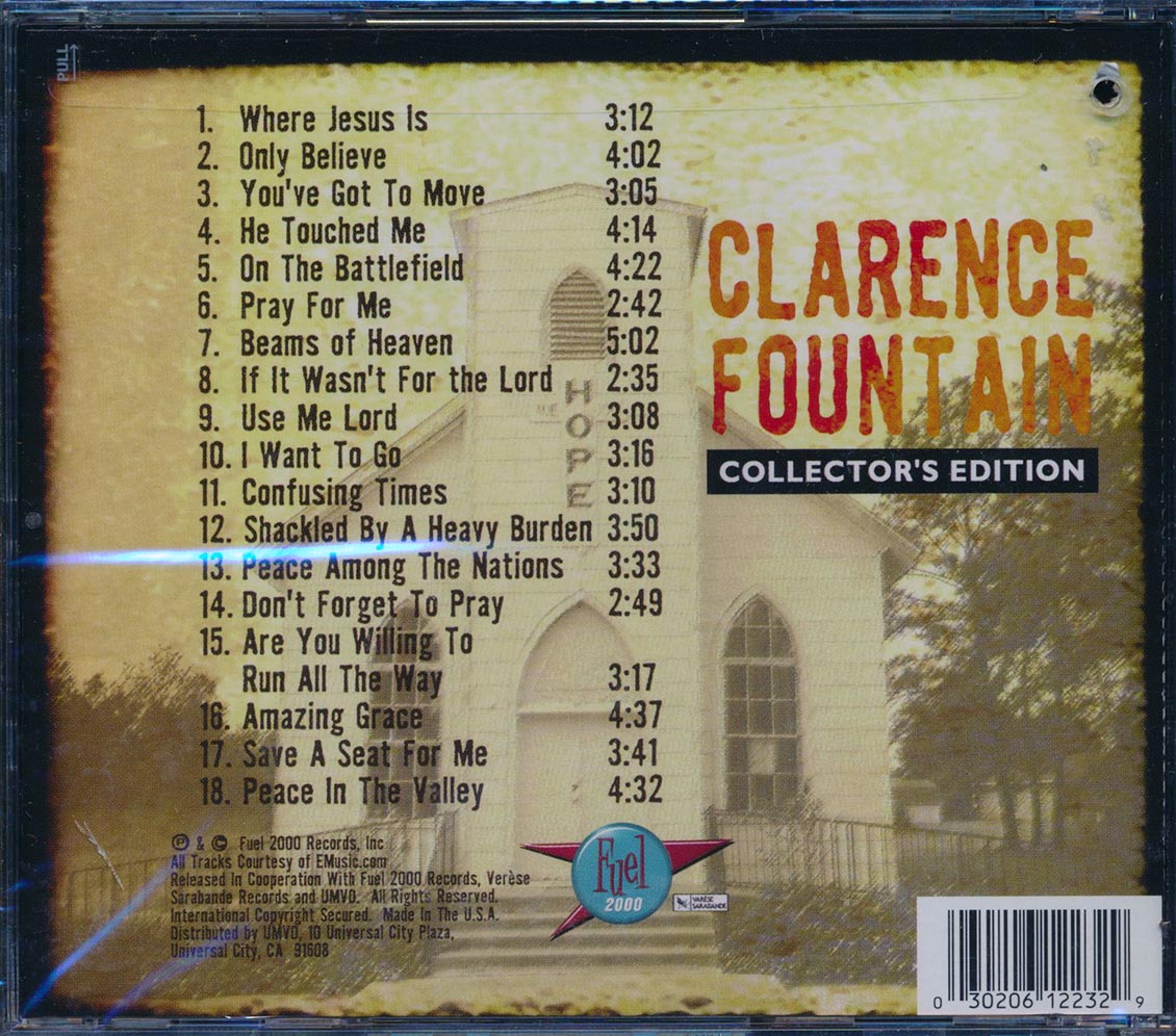 Clarence Fountain - Collector's Edition (marked/ltd stock) Music CD