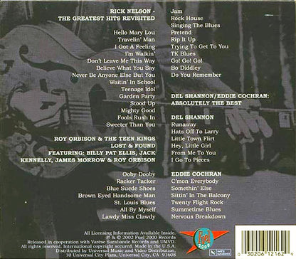 Rick Nelson Del Shannon Eddie Cochran Etc Rock N Roll Box 43 tracks 3xCD Music CD