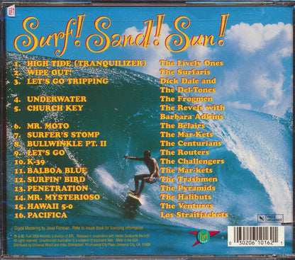 Dick Dale, The Trashmen, The Ventures, The Frogmen, The Halibuts, Etc. - Surf! Sand! Sun! 16 Unforgettable Surf Hits (marked/ltd stock) Music CD