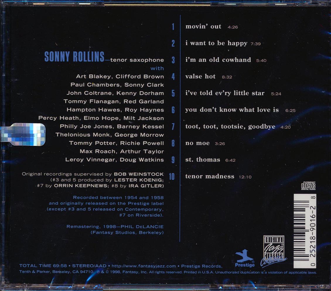 Sonny Rollins - Jazz Showcase (remastered) Music CD