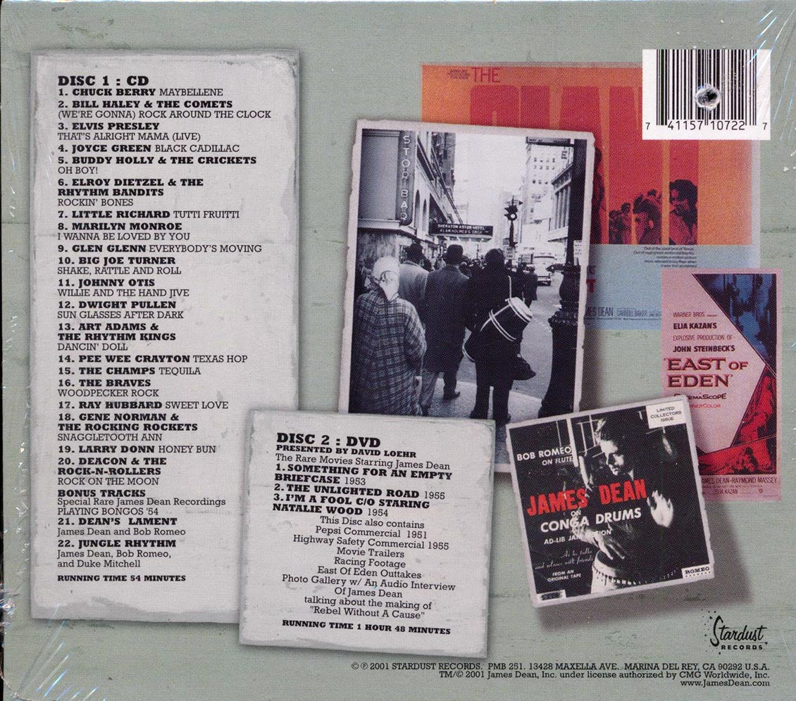 Elvis Presley, Buddy Holly, Chuck Berry, James Dean, Little Richard, Etc. - James Dean Era (22 tracks) (incl. DVD) (incl. large booklet) (marked/ltd stock) Music CD